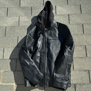 Guess Faux Leather Moto Jacket